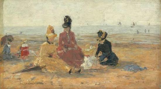 Eugene Boudin On the Beach